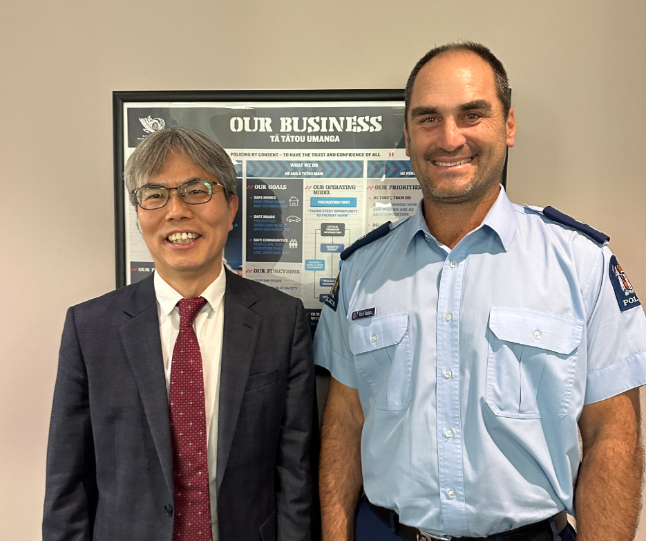 A meeting with Superintendent Scott Gemmell, Partnerships Director of the Auckland Police.