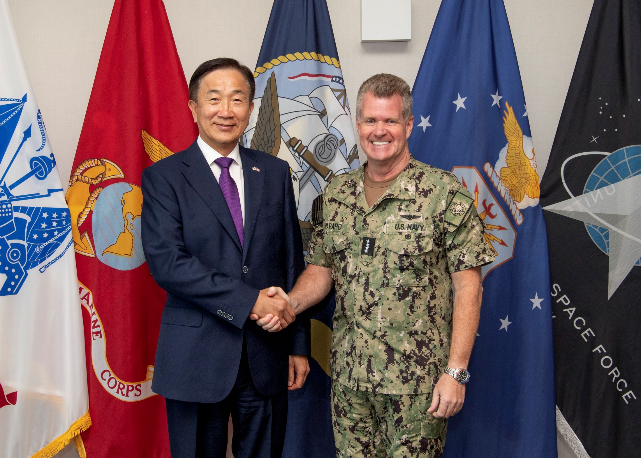 Meeting with Admiral Samuel Paparo Jr. (Commander, US Indo-Pacific Command)