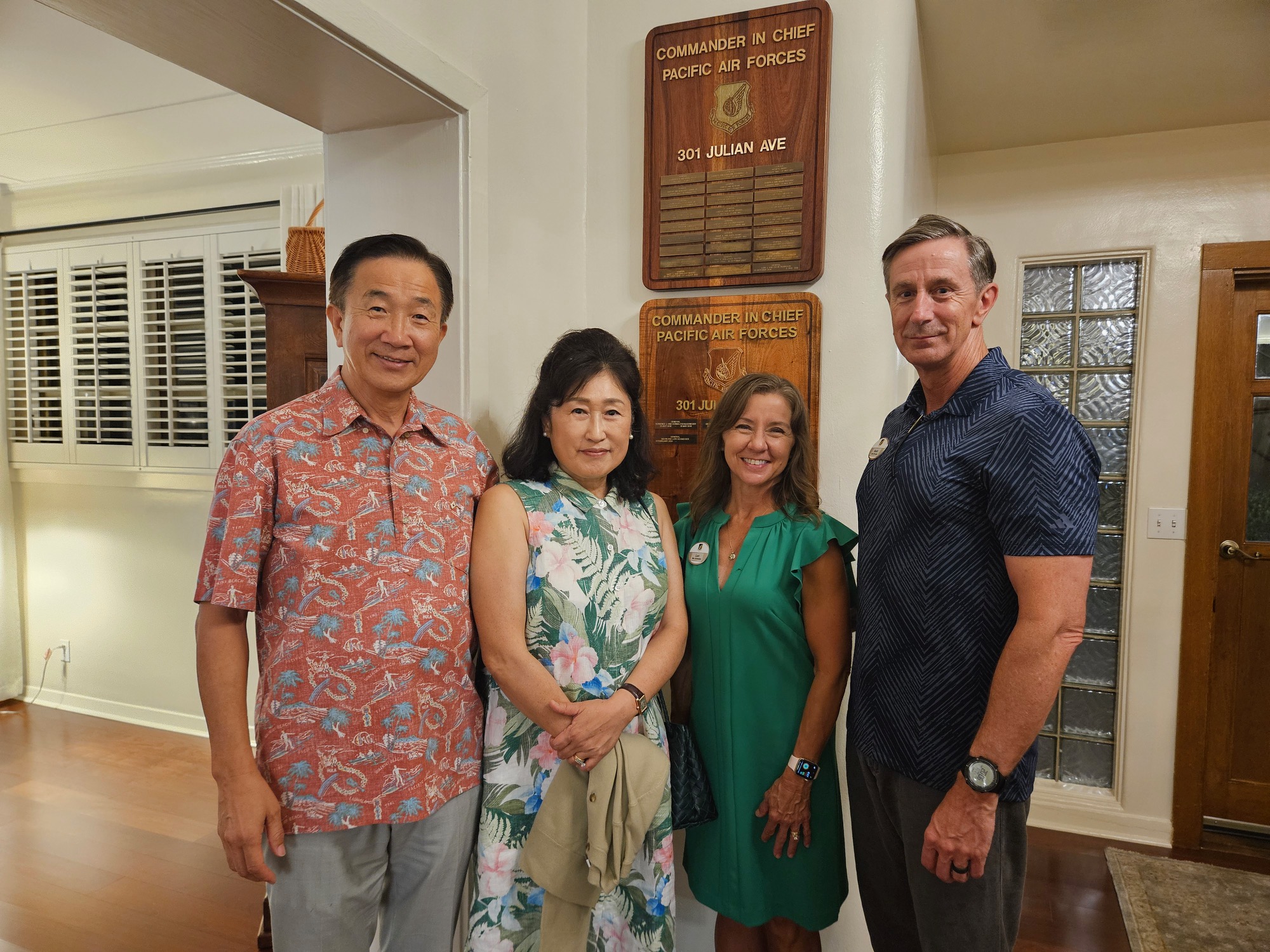 Evening Social hosted by General & Mrs. Kevin Schneider (Commander, US Pacific Air Forces)