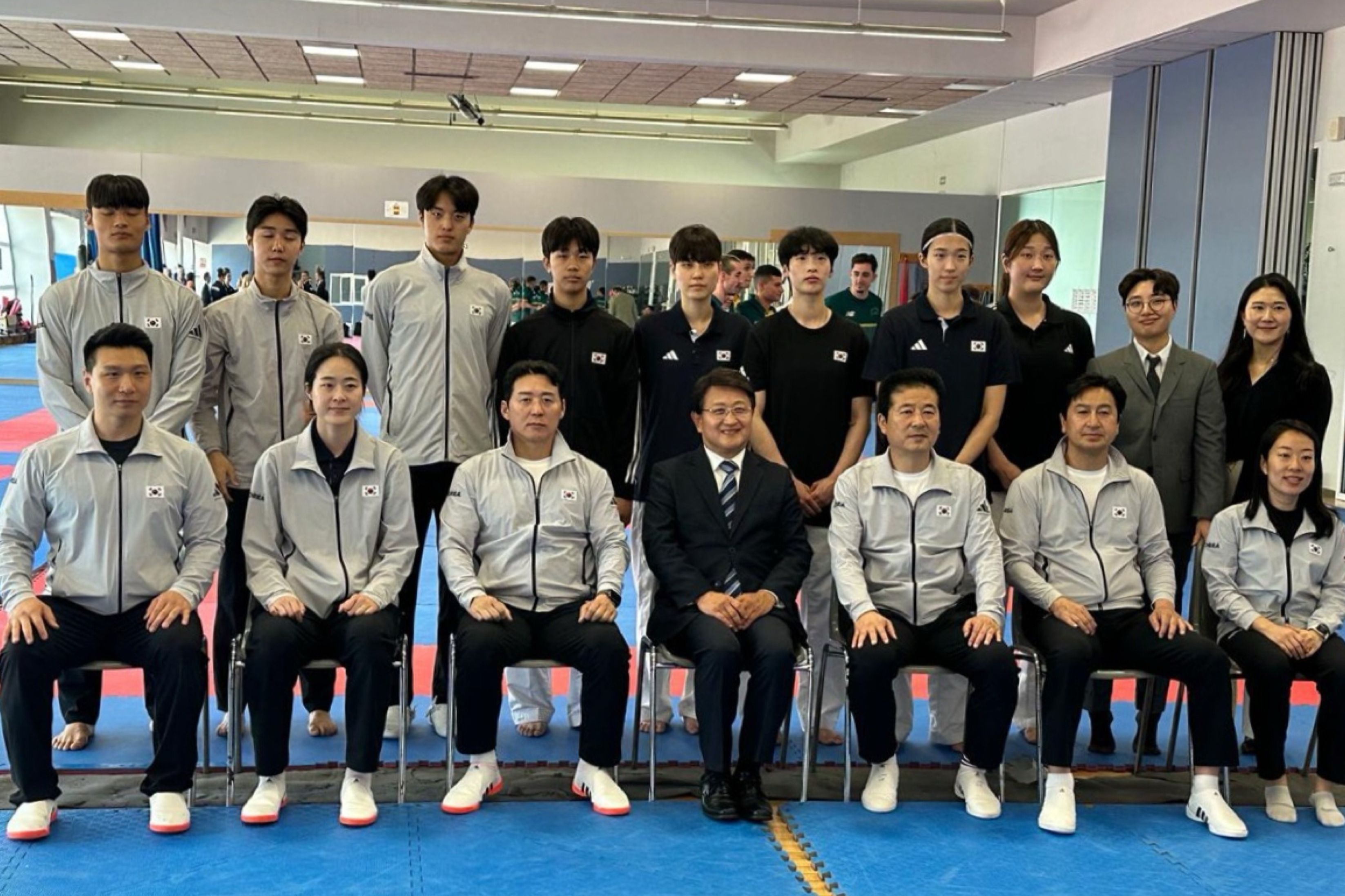 박상훈 대사, 파리올림픽 태권도 국가대표팀 격려