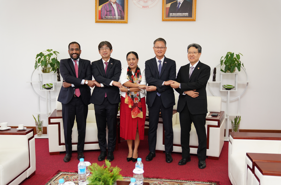 Ambassador Lee Jang-keun together with Japanese Ambassador to ASEAN and U.S. Ambassador to ASEAN met with Vice Minister for ASEAN Affairs of Timor-Leste, Milena Rangel  (6.20, Timor-Leste)