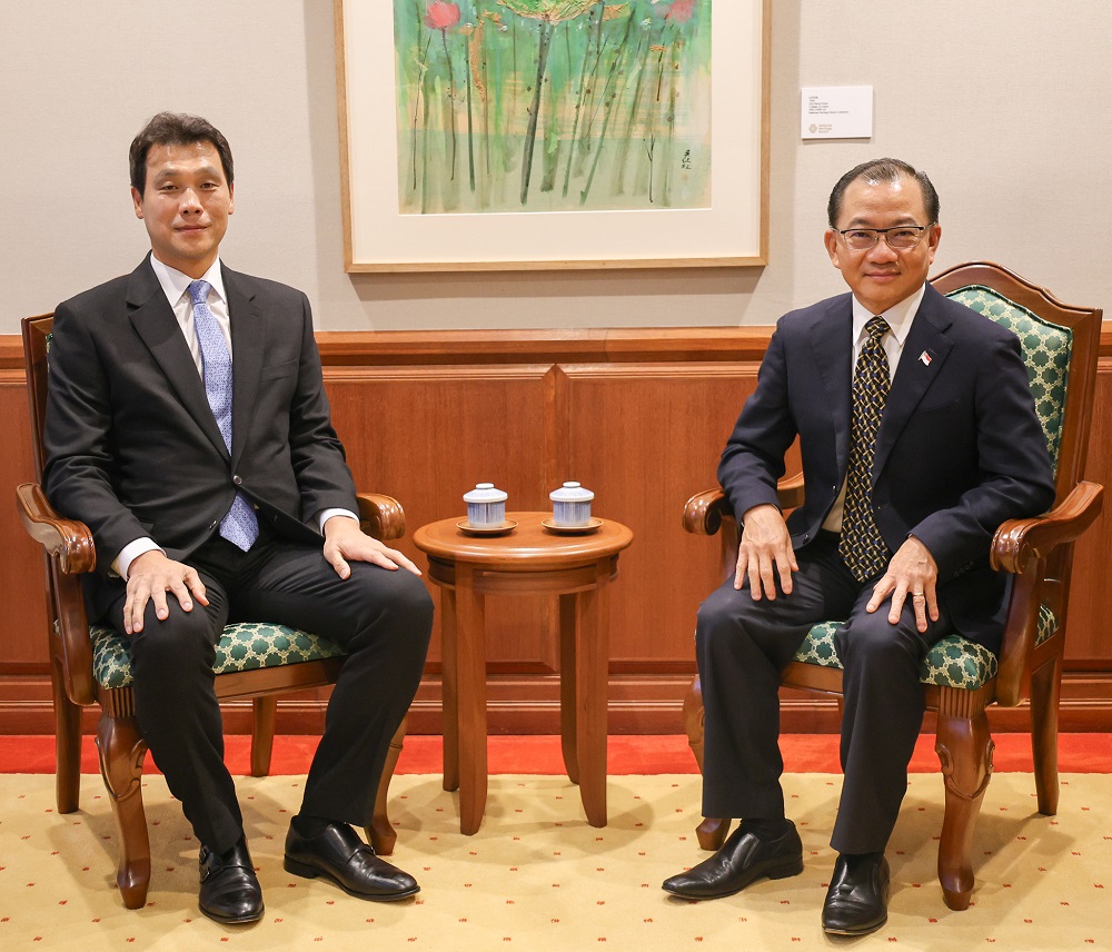 Courtesy call on Mr Seah Kian Peng, Speaker of the Parliament