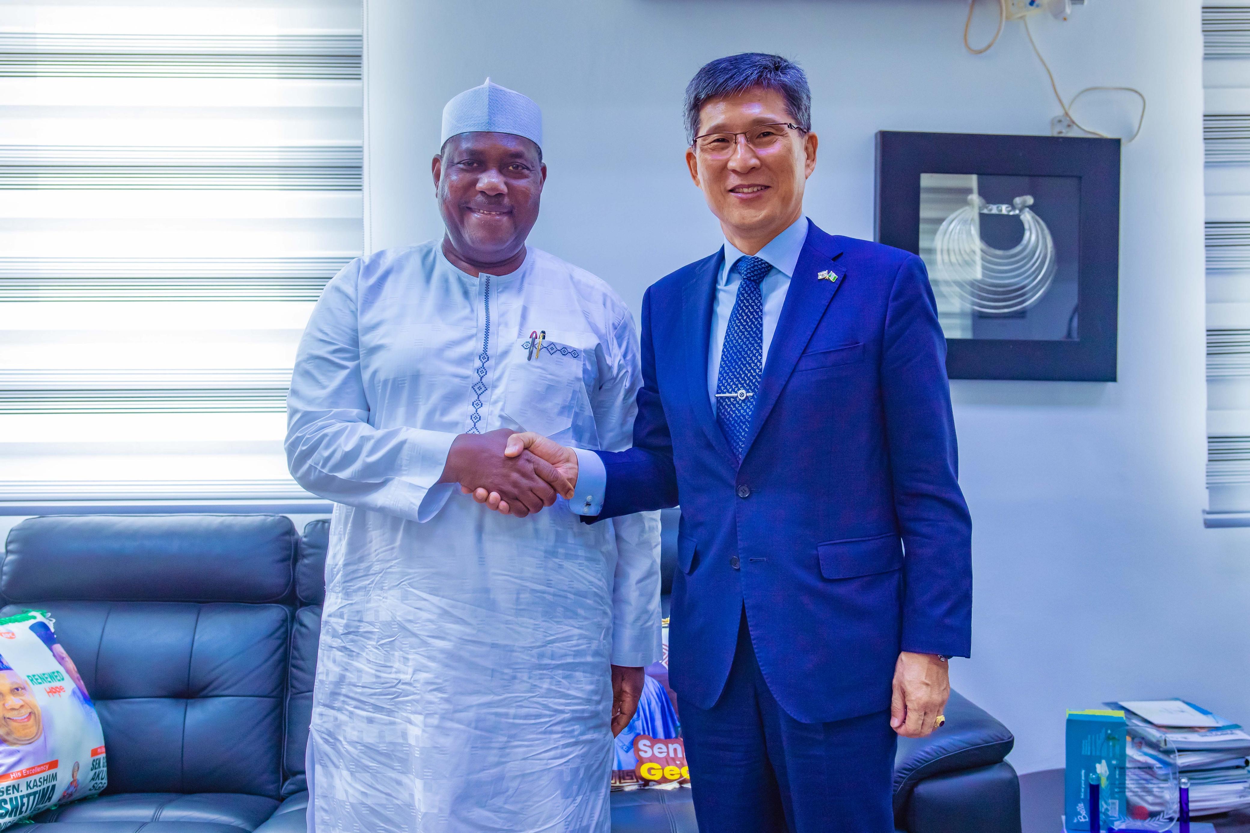 Amb KIM Paid Courtesy Visit to George Akume, the Secretary to the Government of the Federation