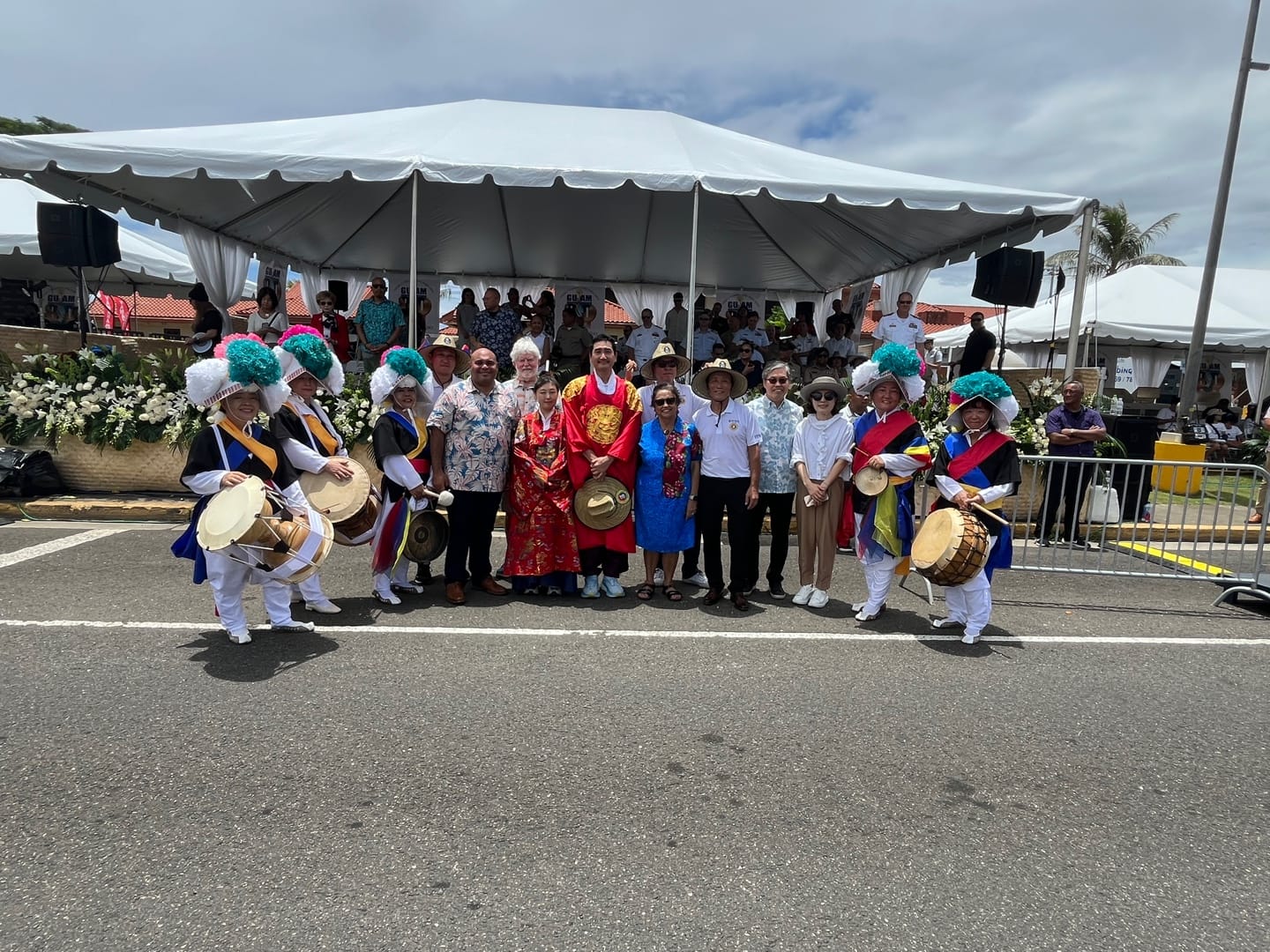 괌 해방일 80주년 기념 퍼레이드 참석