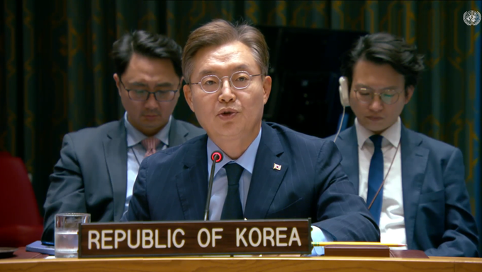 Amb. Hwang at the UN Security Council Briefing meeting on Ukraine(8.28)