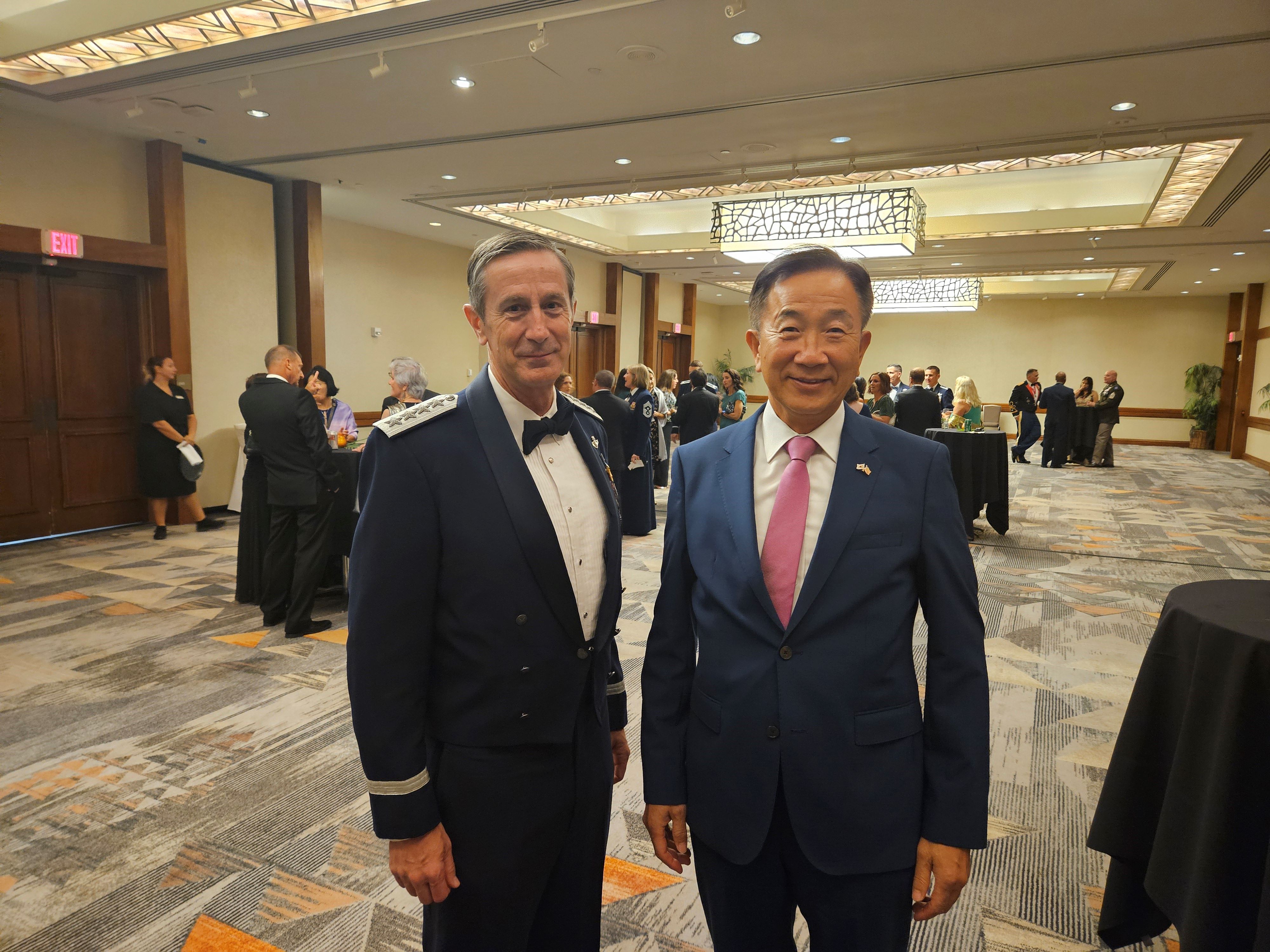 미 공군 창설 77주년 기념 리셉션 참석