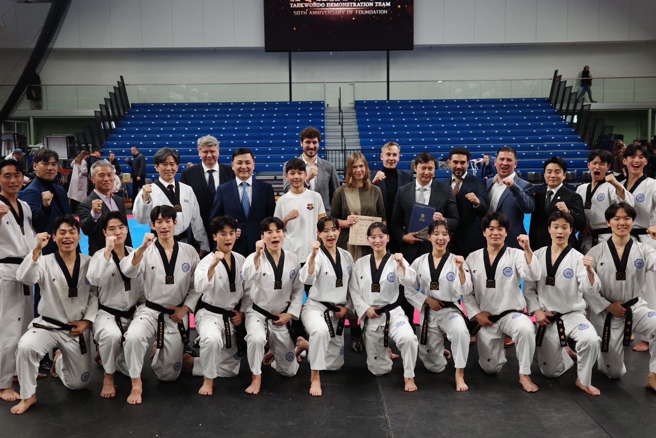 Kukkiwon Taekwondo demonstration at the Kalev Sports Hall on Nov. 11th