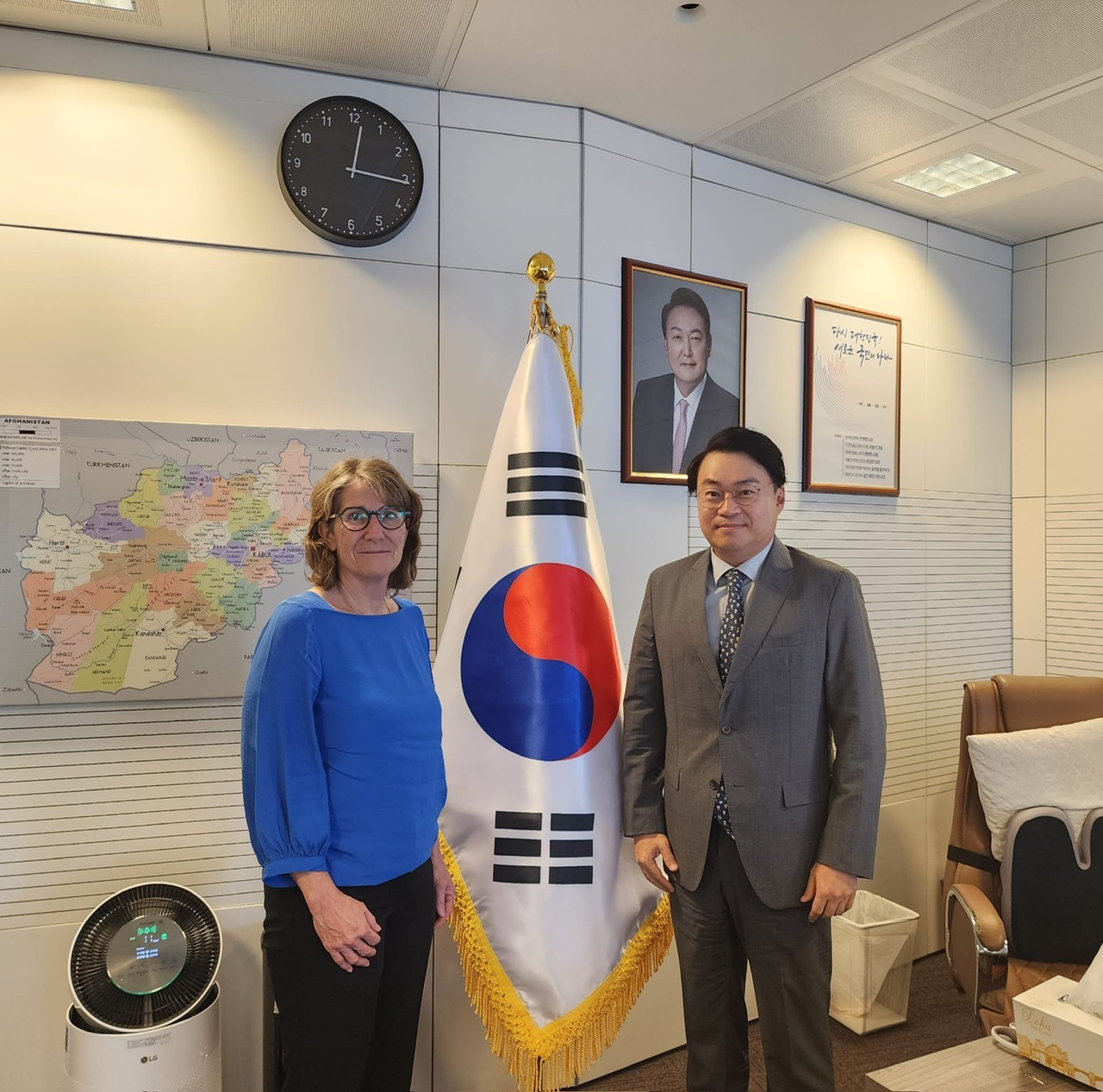 문성환 대리대사, 국제적십자위원회(ICRC) 아프가니스탄사무소장 면담