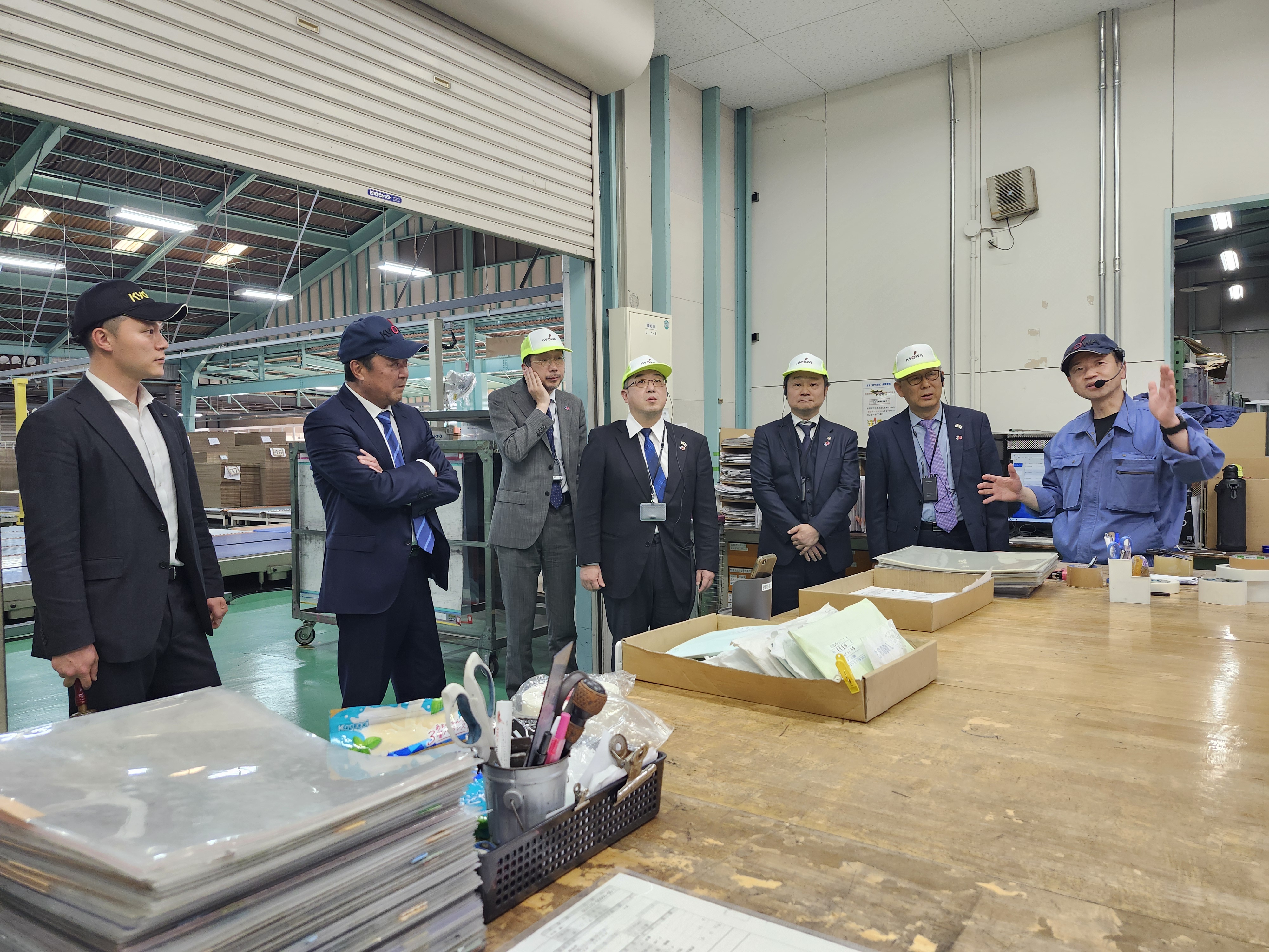 岐阜県同胞企業「協和ダンボール(株) 」訪問(4.17.)