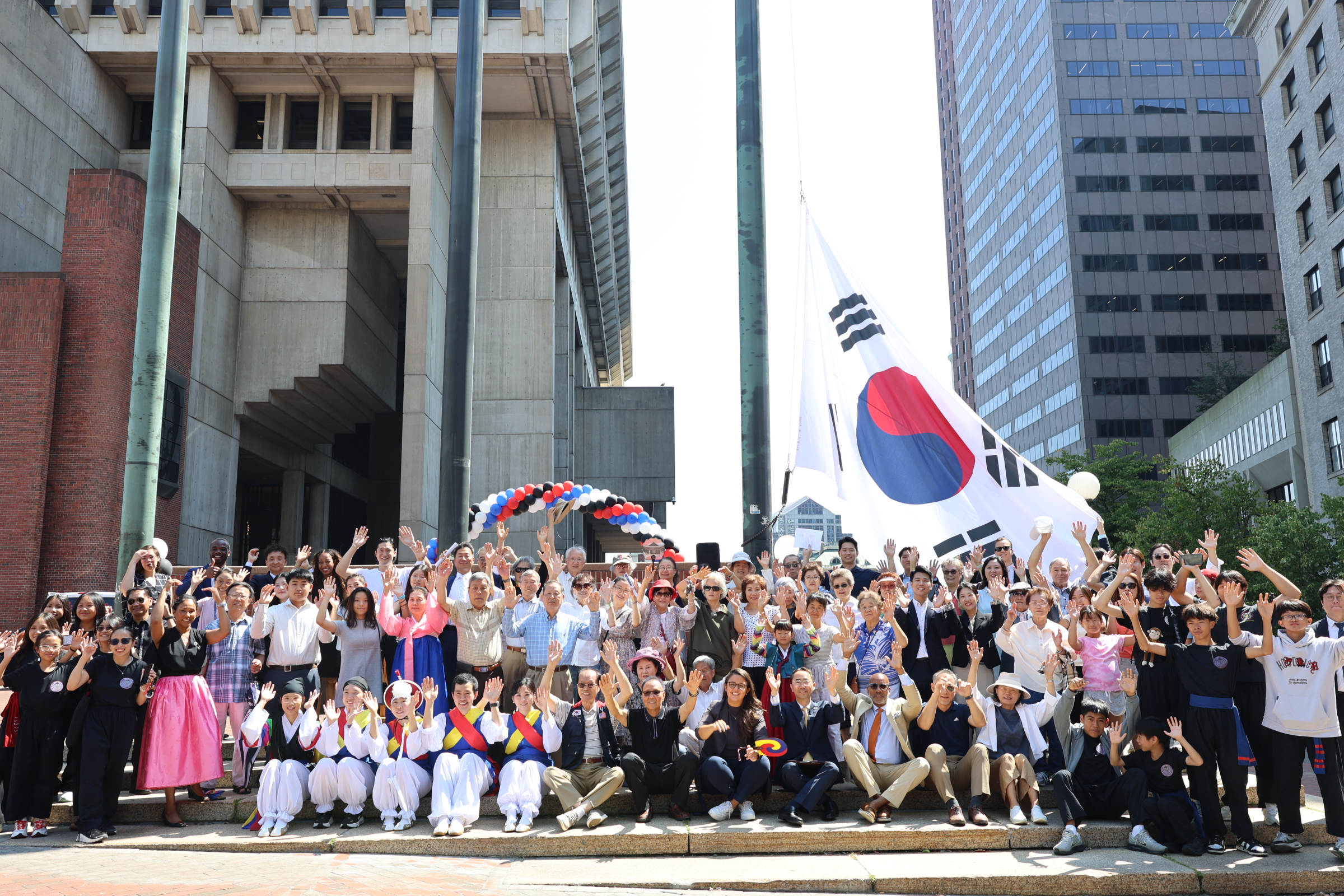 2025 광복 80년 기념 보스턴시청 국기게양식_2