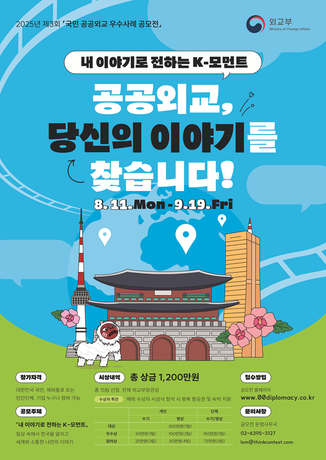 2025년 제3회 「국민 공공외교 우수사례 공모전」 안내