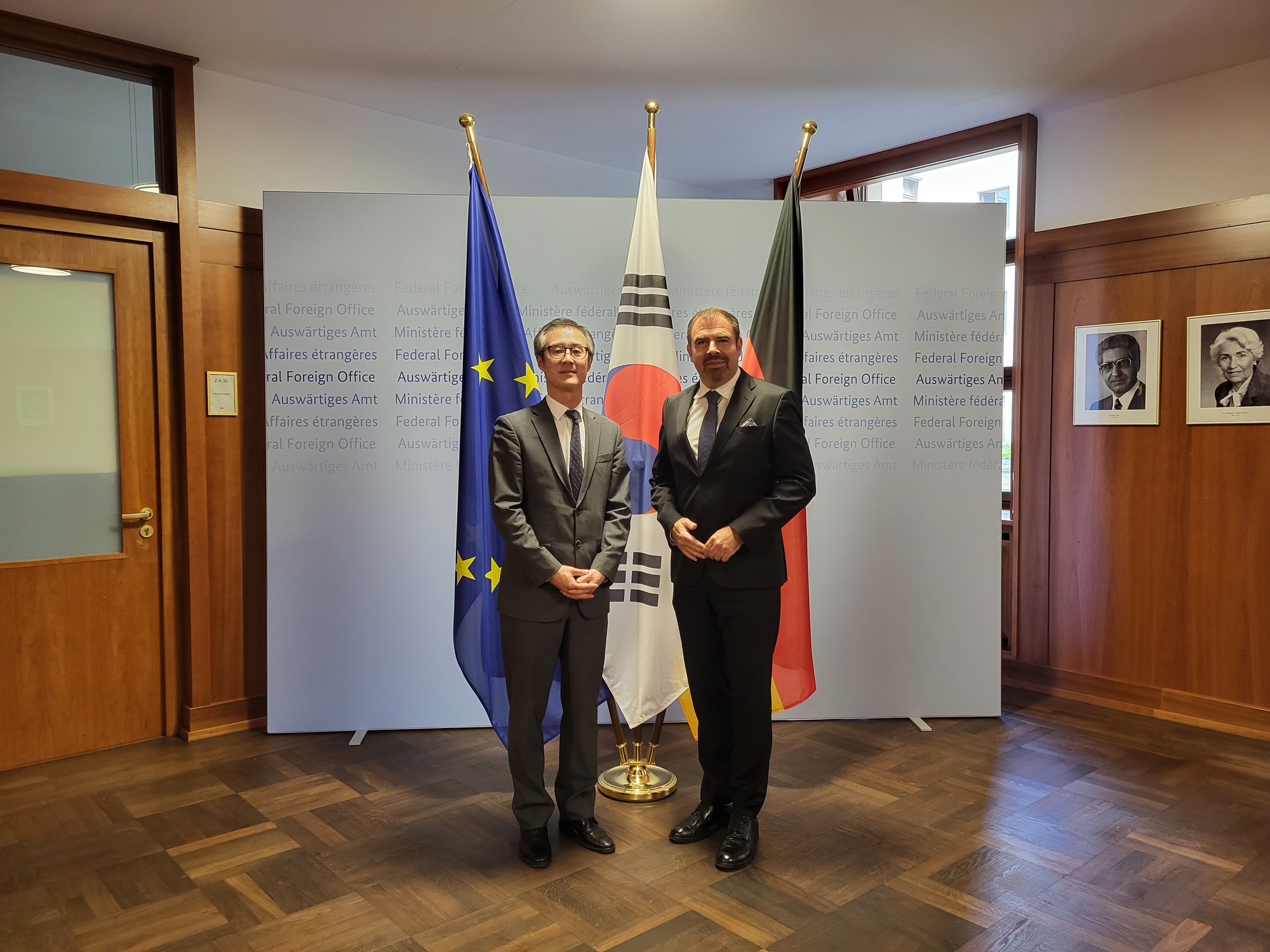 Gespräch mit Staatsminister Florian Hahn im Auswärtigen Amt