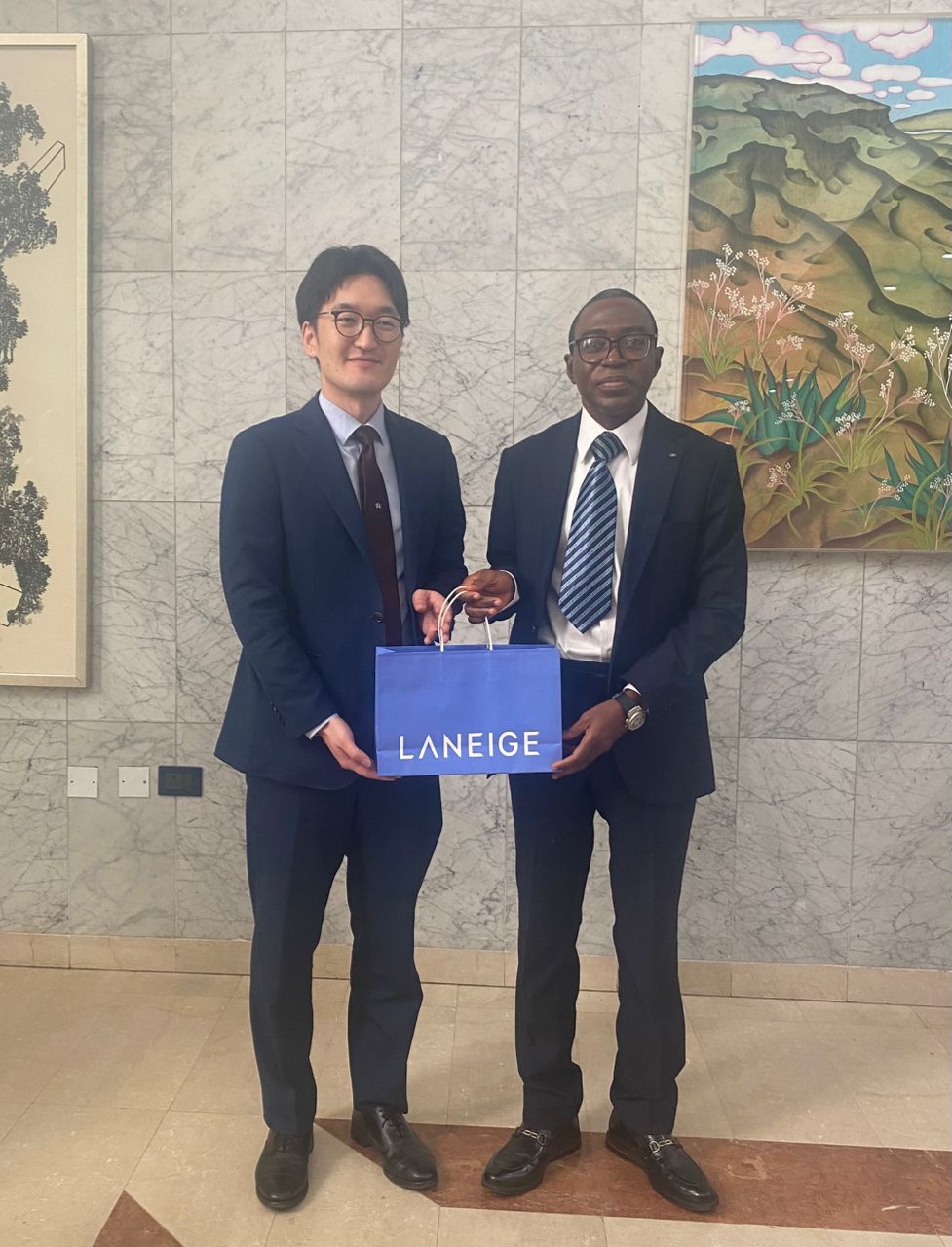 Mr. Namgung, Chargé d’Affaires a.i., met with Mr. Samaila Ibrahim, Director of the Industrial Inspectorate Department