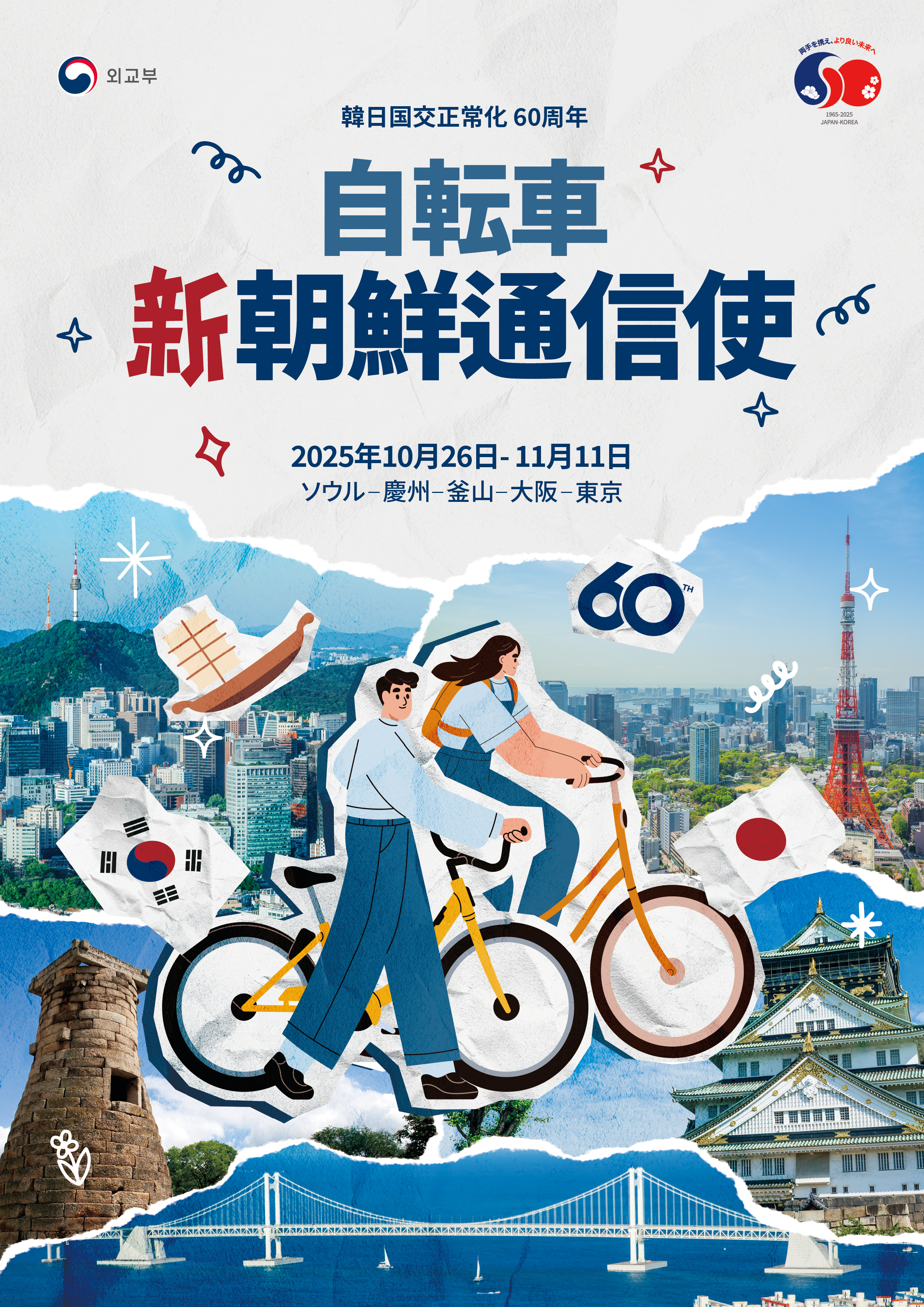 自転車 新朝鮮通信使 参加者募集(~9.26.) ​
