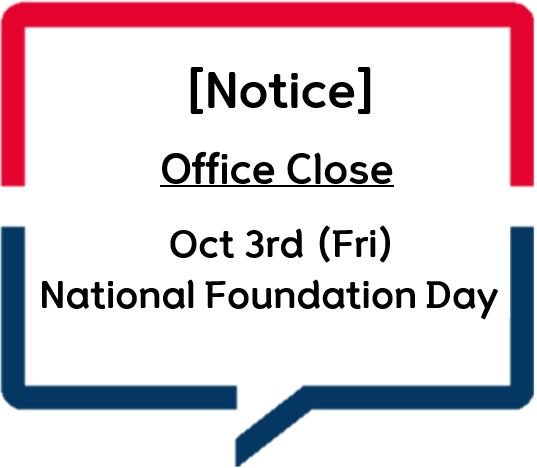[Office Close] Oct 3rd, 