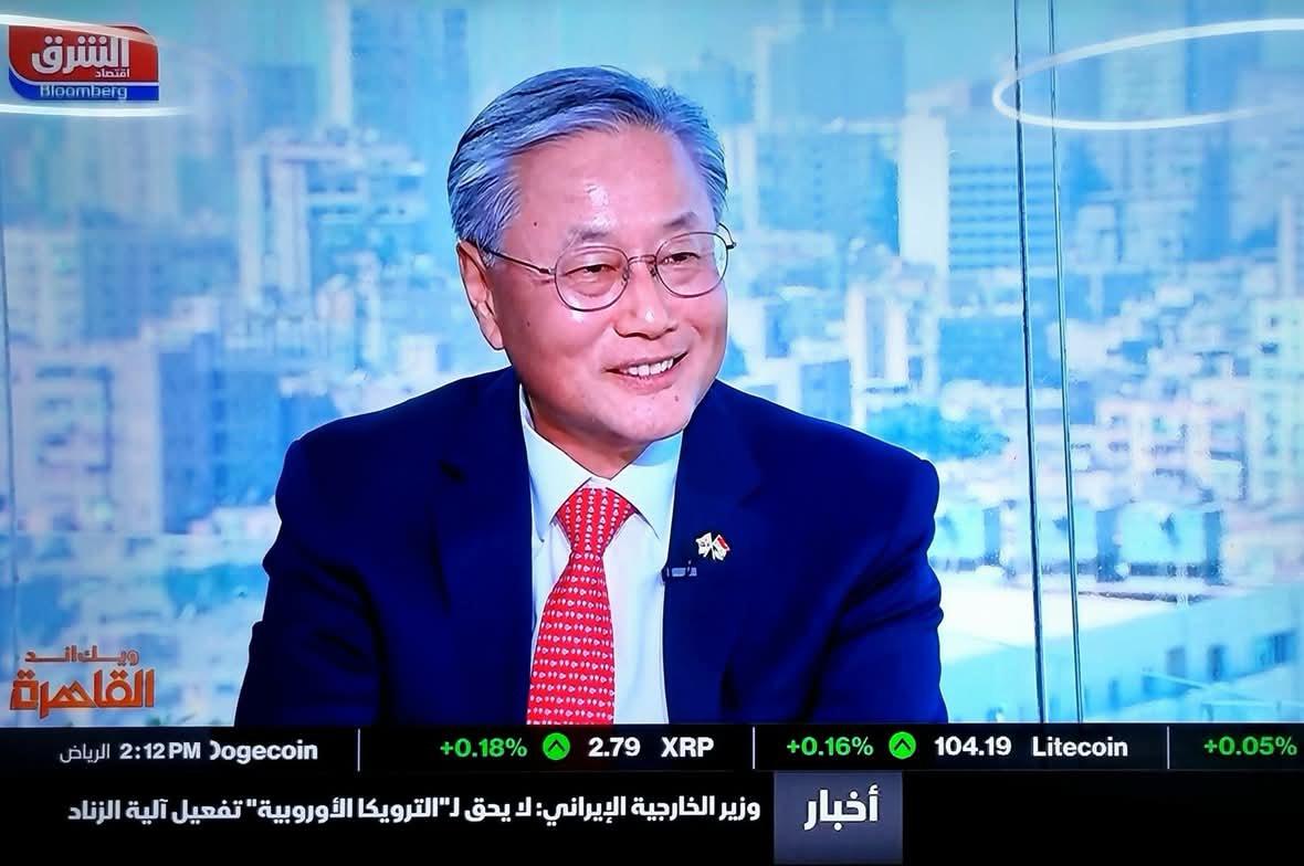 김용현 대사, Asharq Business 생방송 인터뷰 실시