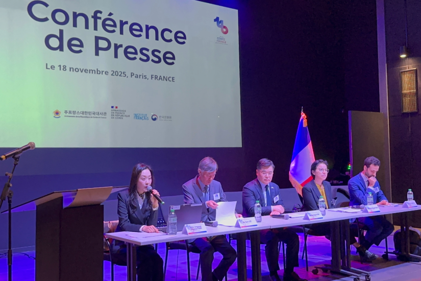 Conférence de presse relative au 140ᵉ anniversaire de l’établissement des relations diplomatiques entre la Corée et la France