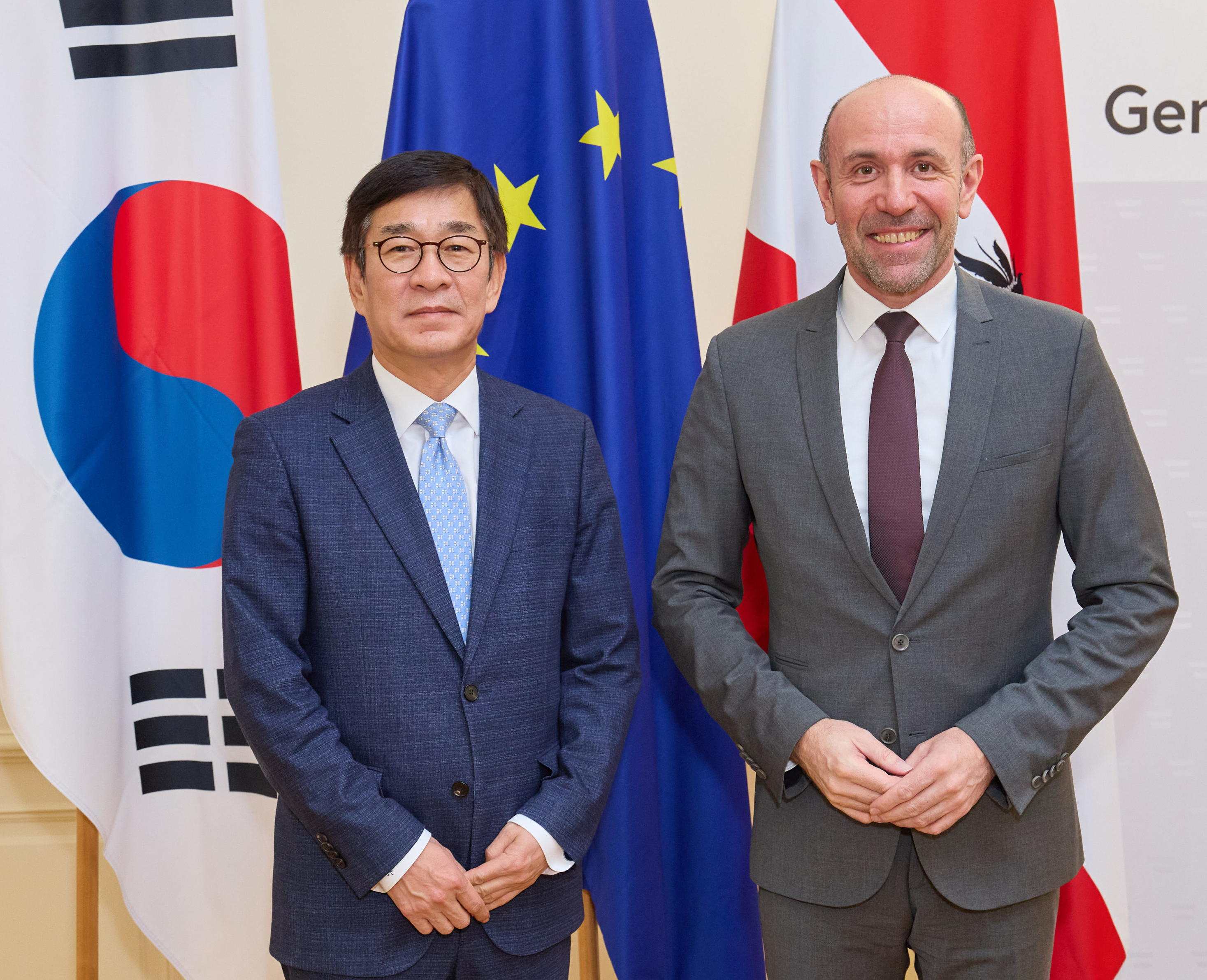 함상욱 대사, 프란츠 루프 오스트리아 내무부 경찰총국장 면담