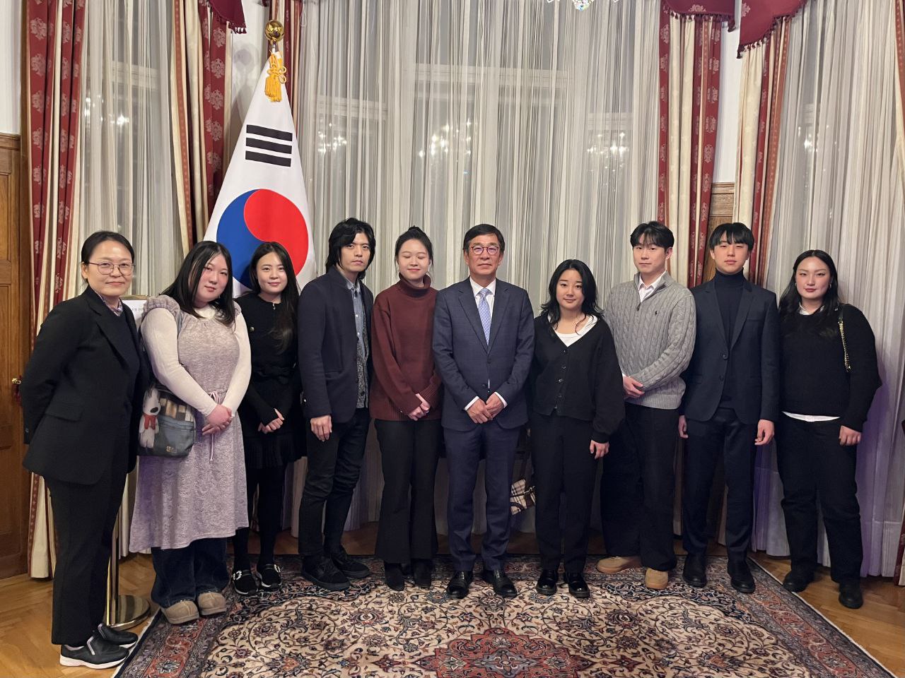 함상욱 대사, 제26회 한국-오스트리아 필하모닉 오케스트라 한국인 음악가 초청 관저 만찬