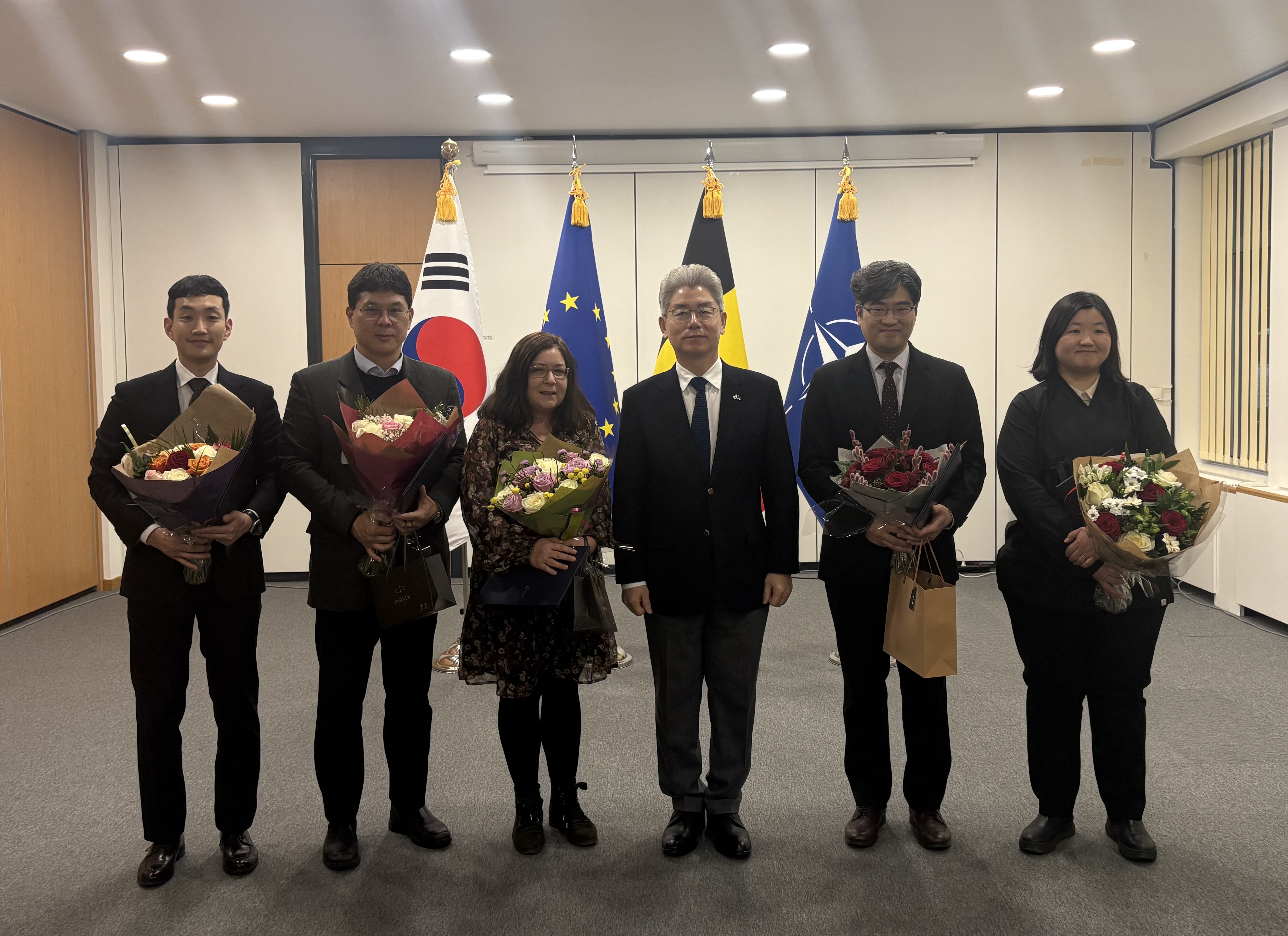 유정현 대사, 무역의 날 유공자 및 한-유럽 통상협력 유공자 등에 대한 표창 전수식 개최