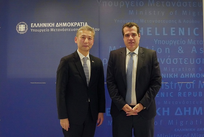 임주성 대사, 타노스 플레브리스(Thanos Plevris) 이민·망명부 장관 면담(3.11)