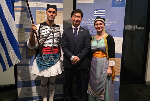 그리스 독립기념일 리셉션 행사 참석