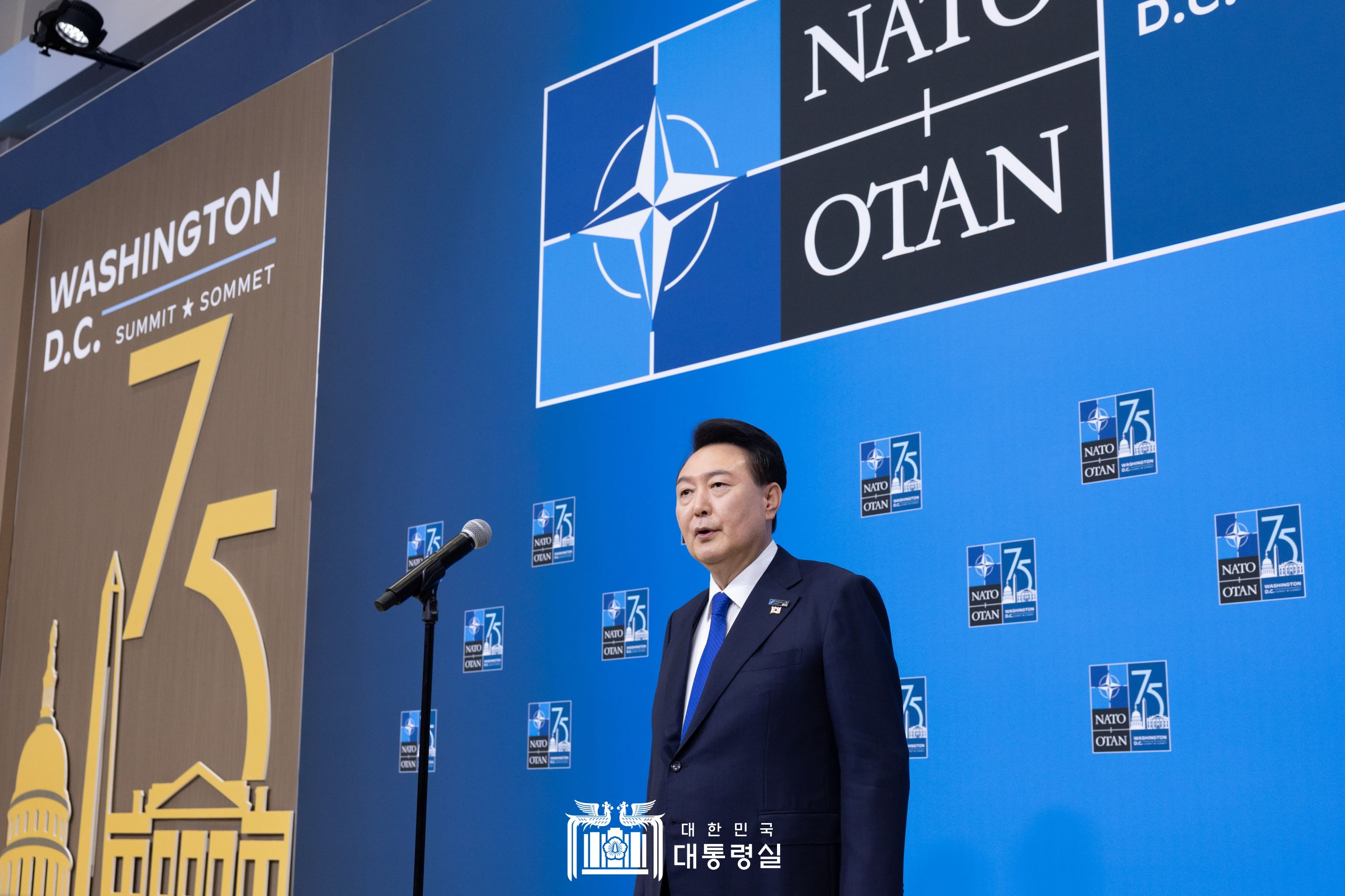 윤석열 대통령, NATO 정상회의 도어스테핑 발언