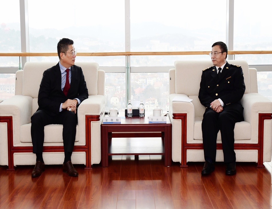 总领事会见青岛海关关长贺水山 18171585|领馆活动大韩民国驻