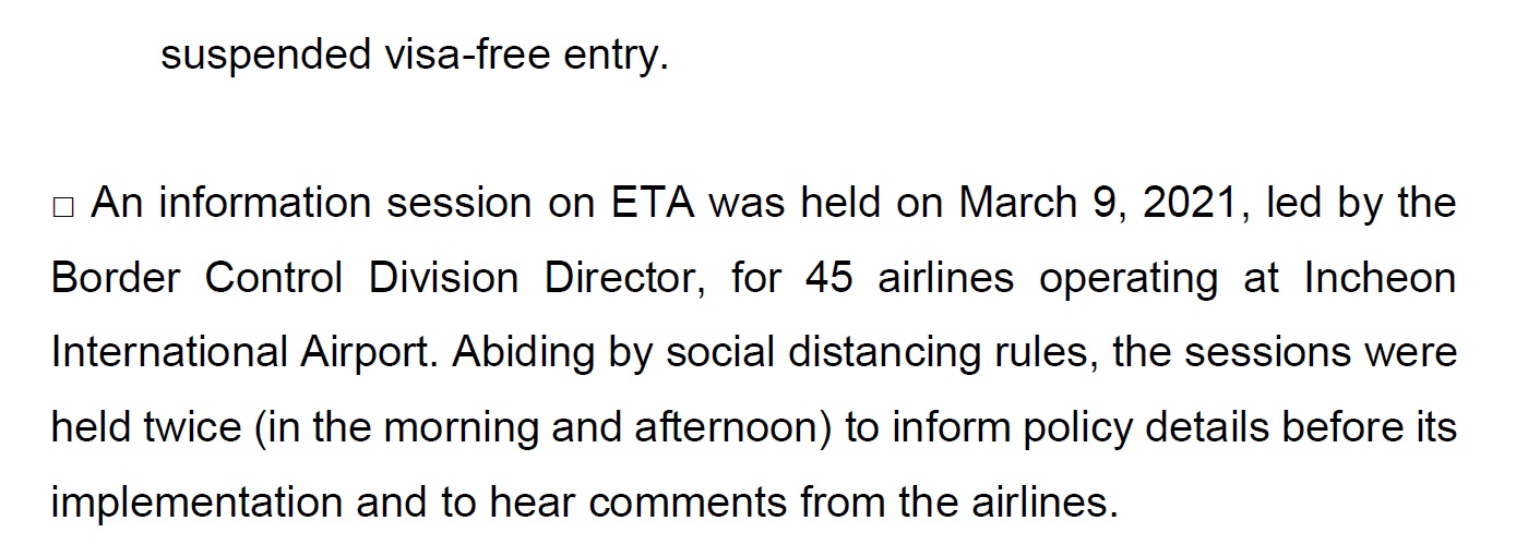 Electronic Travel Authorization(ETA) for VisaFree Entry for Foreign