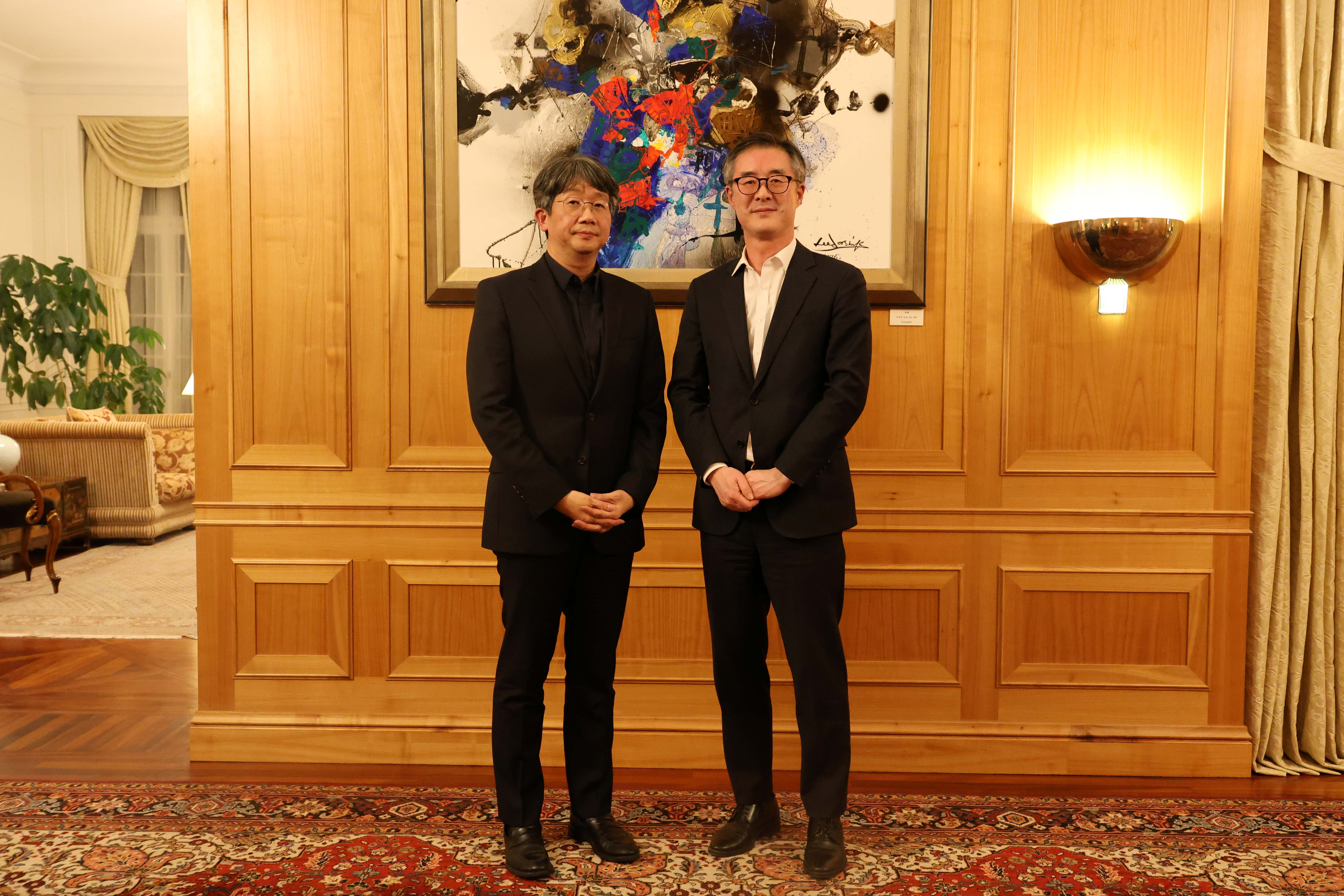 임승관 질병관리청장 대사관저 방문(3.4)