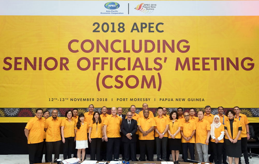 2018 APEC 최종고위관리회의 단체 사진
