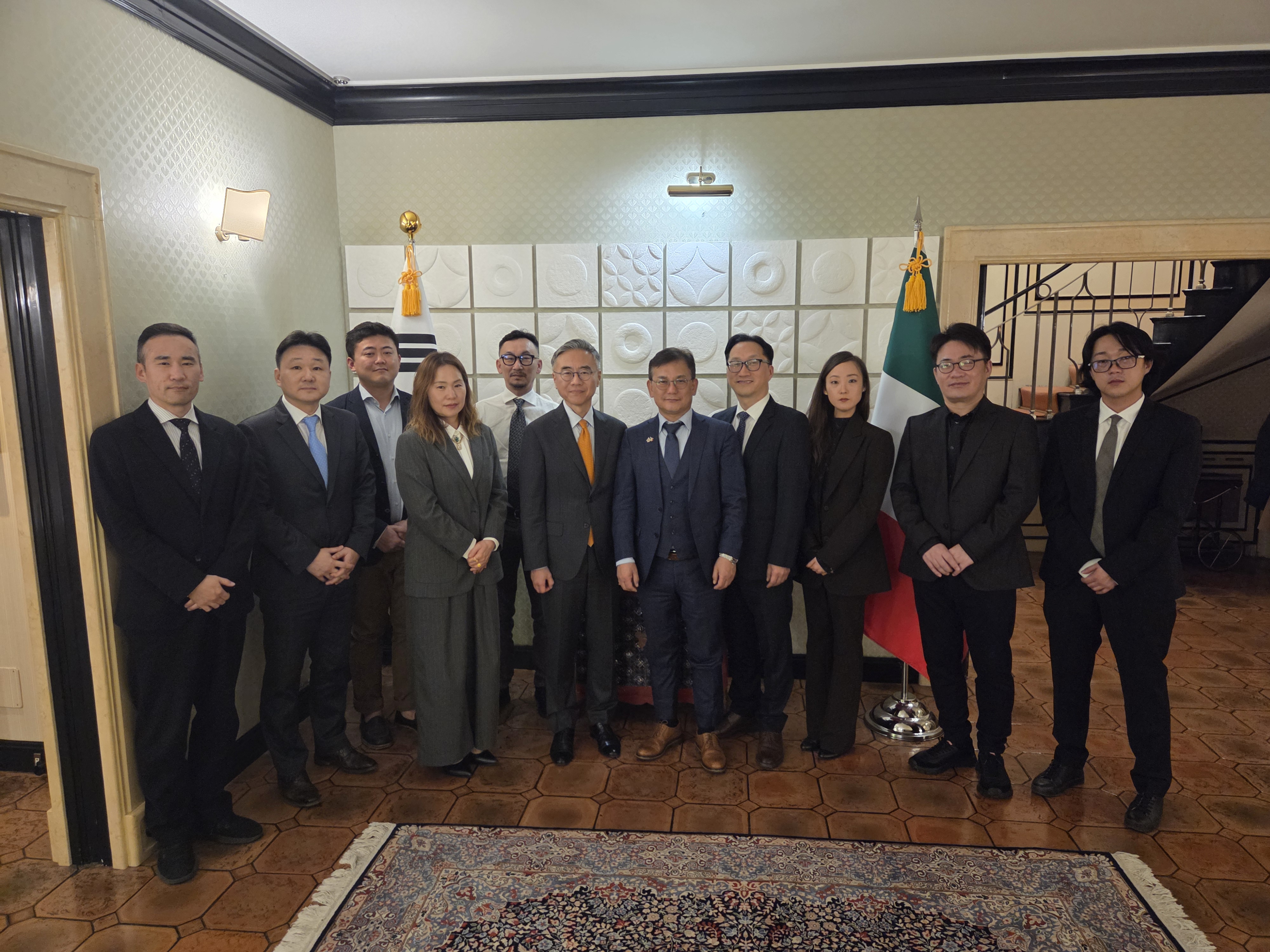 재이탈리아 한인회 임원진 초청 관저 만찬(2.13.)