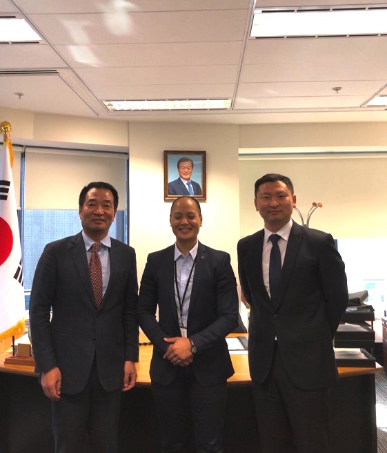 Consul General meets the NZ Police liaison officer for Korean Consulate