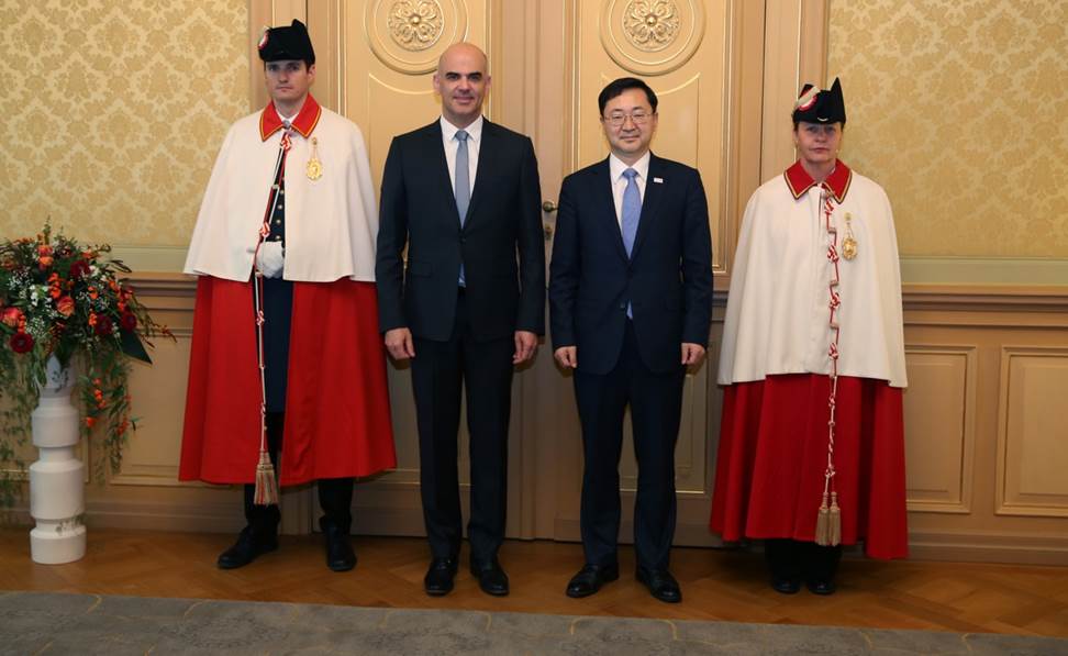 Berset 대통령과의 기념사진