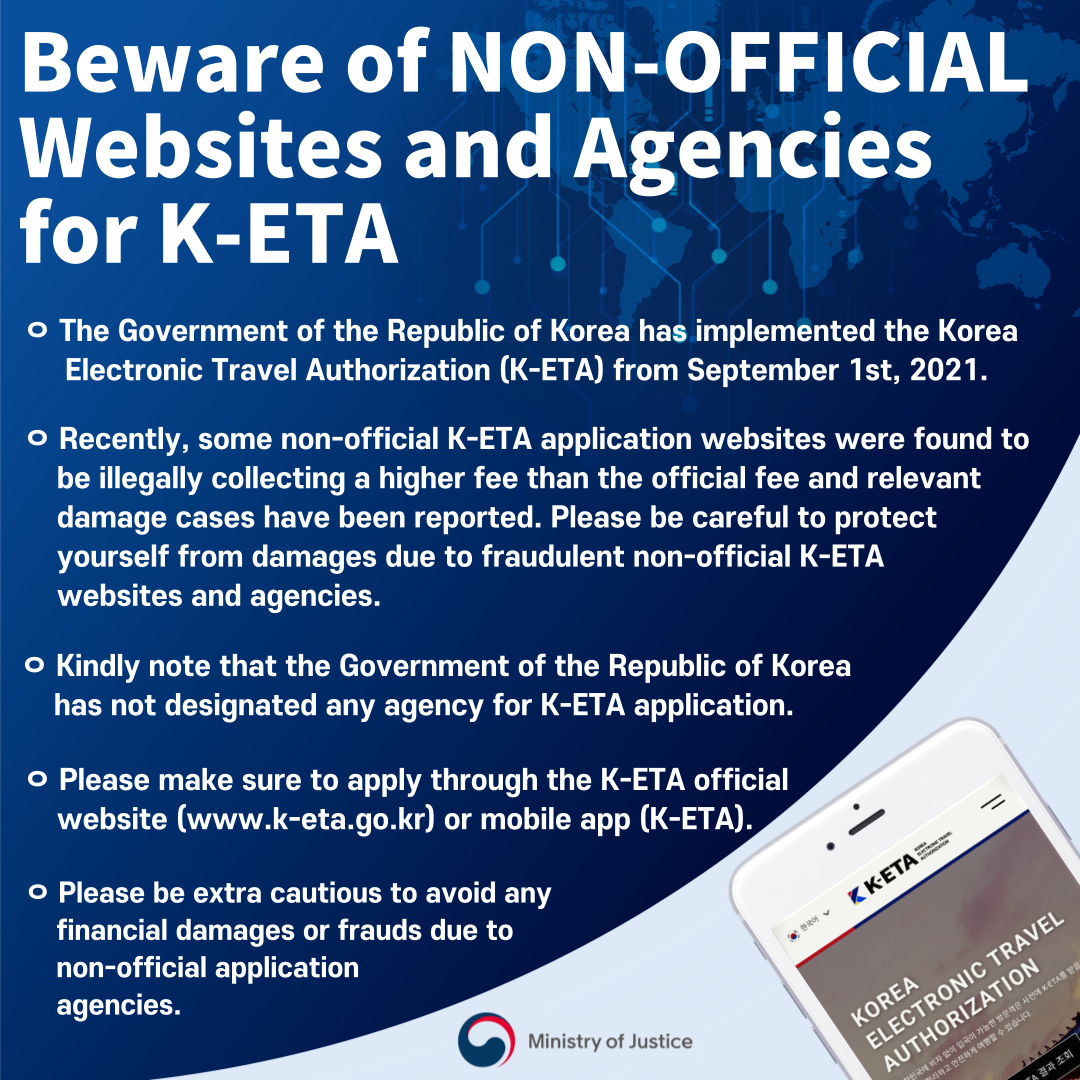 Electronic Travel Authorization (K-ETA) 상세보기Other ServicesConsulate  General of the Republic of Korea in Toronto