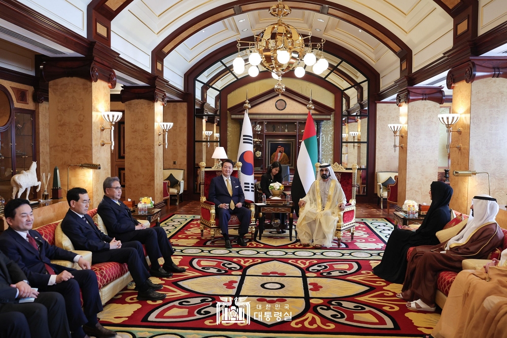 UAE 부통령 겸 총리(두바이 통치자)와 면담 